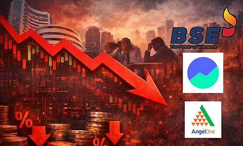 புதிய கட்டுப்பாடுகள் விதித்த RBI - பங்குச் சந்தை தரகு நிறுவனங்களின் பங்குகள் கடும் சரிவு