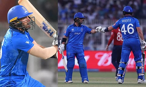 பயத்தை காட்டிய இத்தாலி பேட்ஸ்மேன்கள்: 24 ரன்னில் வெற்றி பெற்ற இங்கிலாந்து