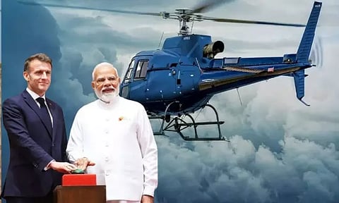 எவரெஸ்ட் சிகரம் வரை பறக்கும் H125 ஹெலிகாப்டர்: உற்பத்தியை தொடங்கி வைத்த மோடி-மேக்ரான் - என்ன ஸ்பெஷல்?