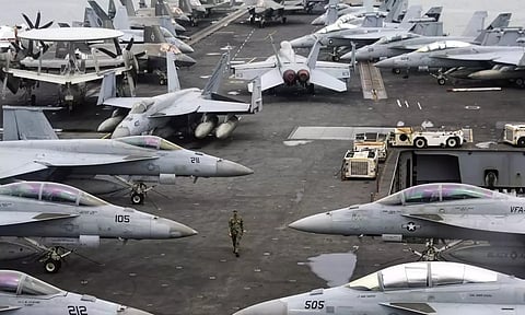 மத்திய கிழக்கு பகுதியில் 50 போர் விமானங்களை குவித்த அமெரிக்கா