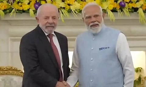 டெல்லியில் பிரதமர் மோடி - பிரேசில் அதிபர் பேச்சுவார்த்தை