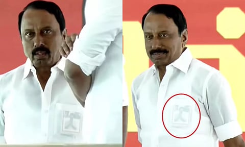 `ஜெ' இருந்த இடத்தில் விஜய்... செங்கோட்டையன் சட்டைப்பையில் மாறிய புகைப்படம்..!