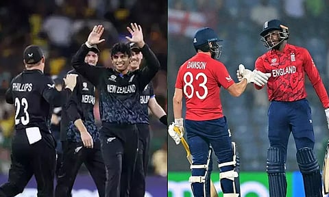 ஹாட்ரிக் வெற்றி வேட்கையில் இங்கிலாந்து.. அரையிறுதி ஆர்வத்தில் நியூசிலாந்து..! நாளை மோதல்