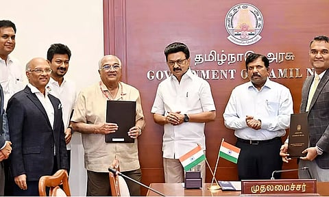 ரூ.5000 கோடி மதிப்பில் சிவகங்கையில் எம்ஆர்எப் தொழிற்சாலை: முதல்வர் முன்னிலையில் ஒப்பந்தம் #MRFfactory