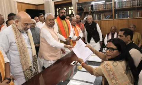 #RajyaSabhaElection: நிதிஷ் குமார் வேட்புமனு தாக்கல்