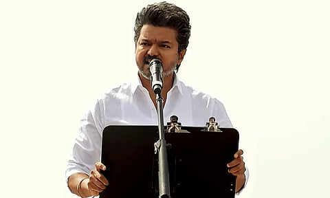 #TVKProtest | சட்டம் ஒழுங்கு சீர்கேட்டை கண்டித்து த.வெ.க. ஆர்ப்பாட்டம்