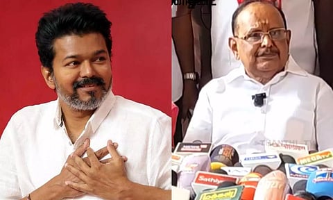 TVKvsDMK  விஜய் பா.ஜ.க.-வின் "சி" டீம்: அமித் ஷாவின் ஸ்லீப்பர் செல்- அமைச்சர் ரகுபதி