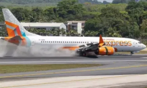 VIDEO: தரையிறங்கும்போது துண்டான முன் சக்கரம்.. 133 பயணிகளுடன் சென்ற ஏர் இந்தியா எக்ஸ்பிரஸ் விபத்து