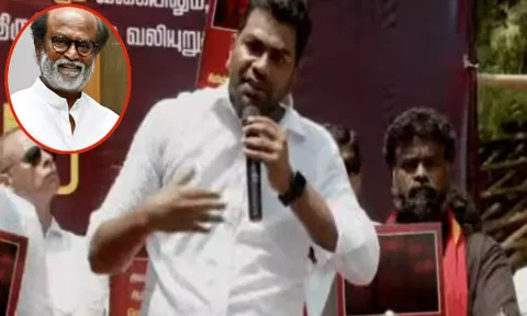 Rajinikanth | அரசியலுக்கு வர நினைத்த ரஜினியை தி.மு.க. குடும்பம் மிரட்டியது  -  ஆதவ் அர்ஜுனா