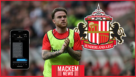 Sunderland attacker Aaron Connolly reached out to a supporter [Credit: Imago/MackemDownSouth on X]