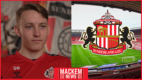 Harrison Jones has signed a new deal at Sunderland. (Credit: Imago/SAFC Academy on X)
