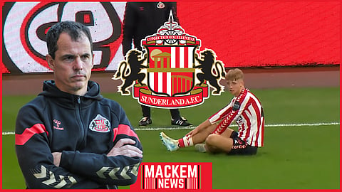 Tommy Watson got injured v Bristol City for Sunderland. (Credit: Imago/Sunderland AFC YouTube)