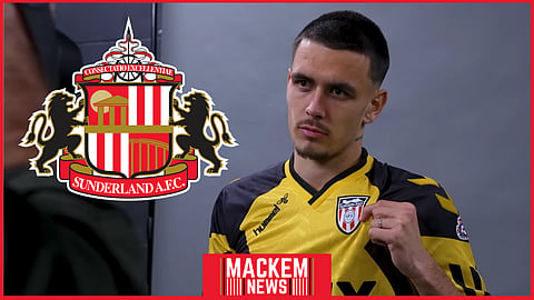 Enzo Le Fee was a statement signing from Sunderland. (Credit: Sunderland AFC YouTube)