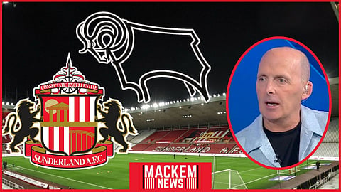 Mike Dean commented on Sunderland v Derby County controversy [Credit: Imago, Sky Sports News]