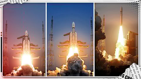 Blue Bird 2 launches from the Satish Dhawan Space Centre in Sriharikota