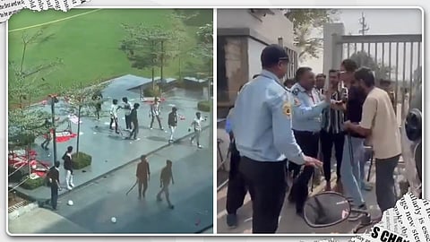 കോളേജിലെ വാലന്റൈന്‍സ് ഡേ ആഘോഷം; അക്രമം അഴിച്ചുവിട്ട് ബജ്റംഗ്ദൾ പ്രവർത്തകർ, വിദ്യാർത്ഥിക്ക് നേരെ കയ്യേറ്റശ്രമം