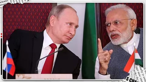 Vladimir Putin and Narendra Modi