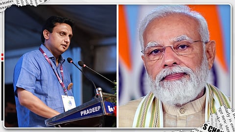 P A Muhammed Riyas and Naredra Modi 