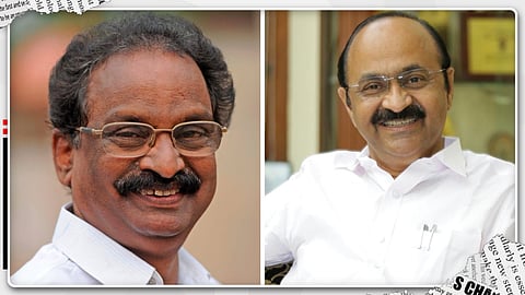 വിഡി സതീശൻ 'നുണയാശാൻ'; കടന്നാക്രമിച്ച് എകെ ബാലൻ