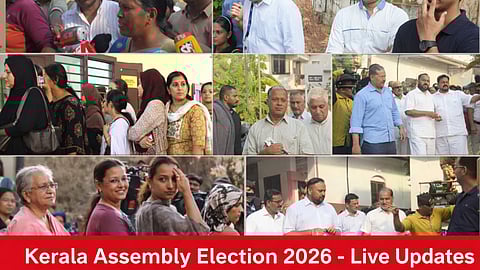 Kerala Election Live Updates: ആവേശകരമായ പോളിങ്; വീണാ ജോർജിന്റെ ചിത്രത്തെച്ചൊല്ലി പരാതി, പ്രമുഖർ ബൂത്തുകളിൽ