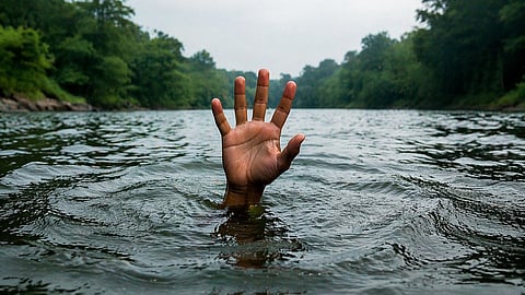 Drowned to death representative image
