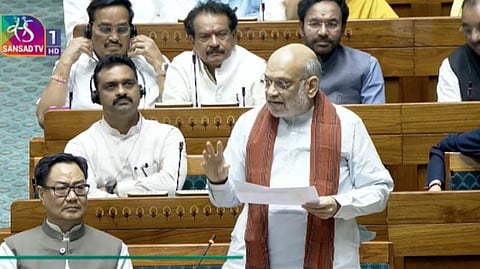 Amit Shah speaking in Loksabha