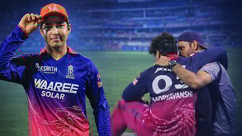 ടീമിന്റെ തോൽവിയിൽ ഉള്ളുലഞ്ഞ് വൈഭവ്; ആശ്വസിപ്പിക്കാൻ ഓടിയെത്തി എതിർ ടീം പരിശീലകൻ-വീഡിയോ 