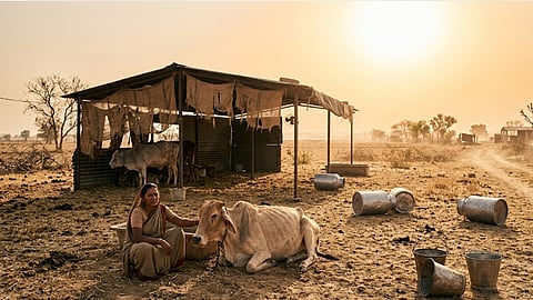 ചൂടിൽ 'ഉരുകി' ക്ഷീരമേഖല; പാൽ ഉൽപാദനത്തിൽ വൻ ഇടിവ്! കർഷകർ കടുത്ത പ്രതിസന്ധിയിൽ; വരുന്നത് വലിയ പാൽക്ഷാമമോ?