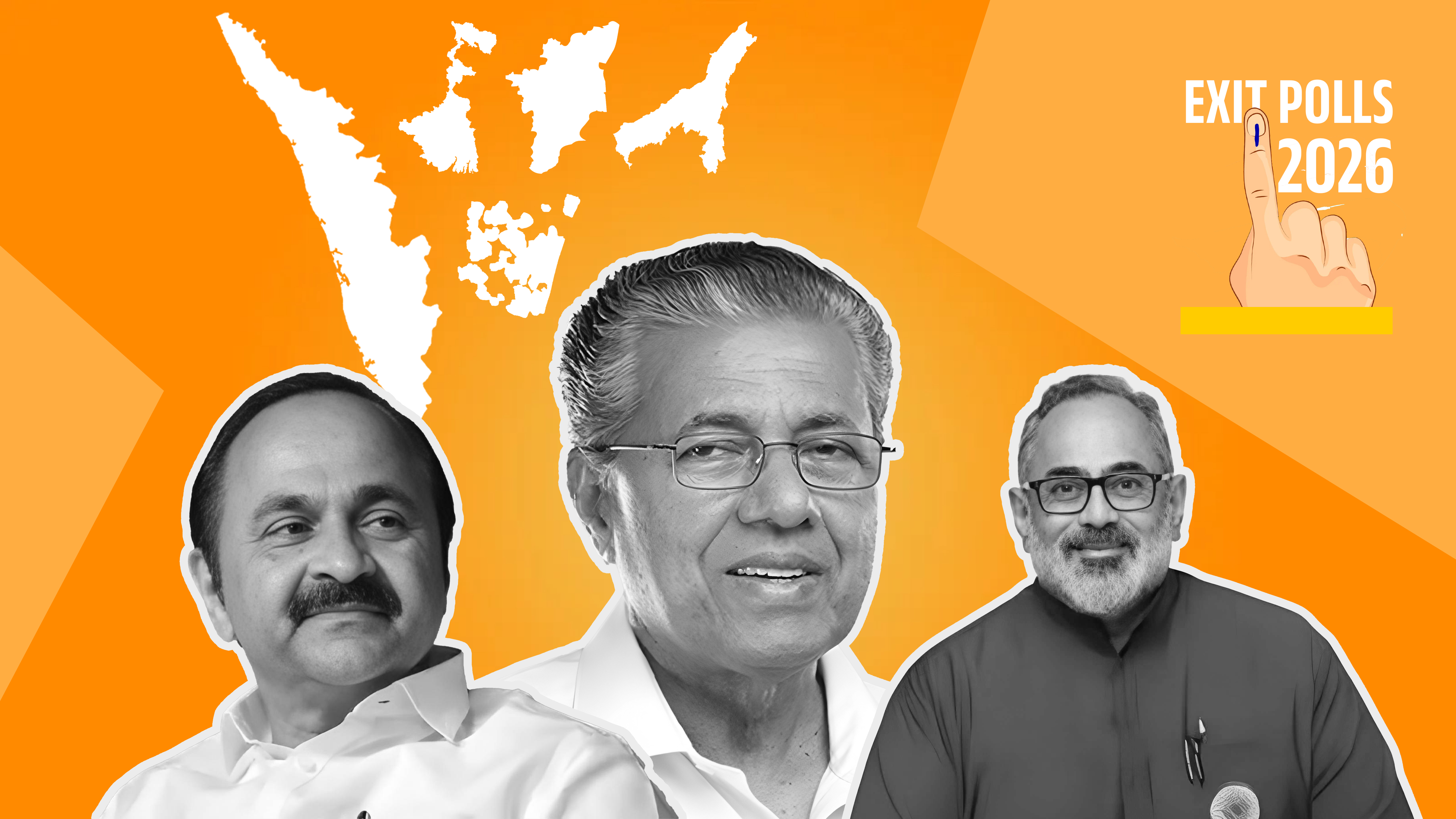 Kerala Exit Poll: എട്ട് എക്സിറ്റ് പോള്‍ ഫലങ്ങളും യുഡിഎഫിനൊപ്പം, സ്വന്തമാക്കുക നേരിയ ഭൂരിപക്ഷം മാത്രം, ബിജെപിക്ക് കാര്യമായ നേട്ടമുണ്ടാവില്ല