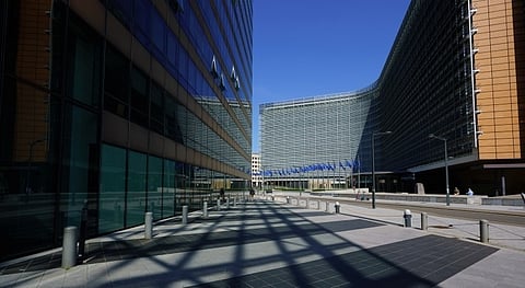 The Berlaymont building, European Commission headquarters in Brussels.