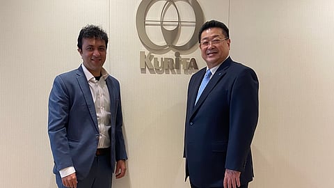 L-R Peeyush Narang, Managing Director- Membrane Group India Pvt Ltd and Hirohiko Ejiri , President and Representative Executive Officer, Kurita Water Industries Ltd
