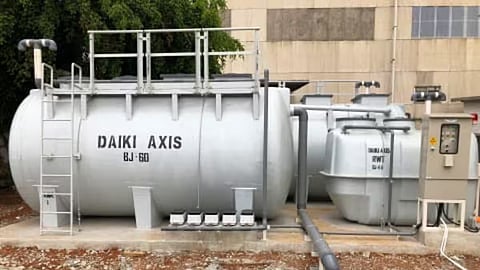 Decentralized Johkasou sewage-treatment system for wastewater recycling in India.
