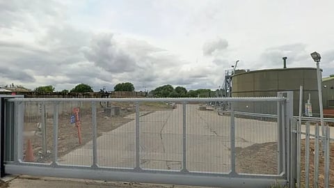 Wastewater-treatment infrastructure at Yorkshire Water’s Naburn plant near York.