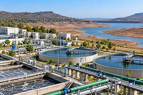 Treated wastewater facility supporting water conservation in Maharashtra.