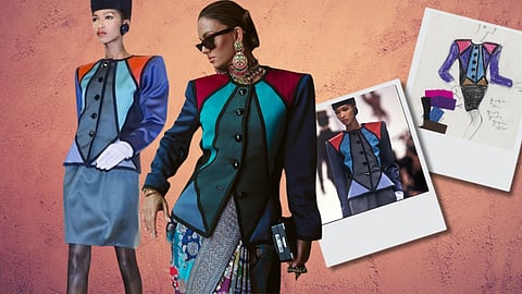 Natasha Poonawalla wearing Jigya Patel and YSL