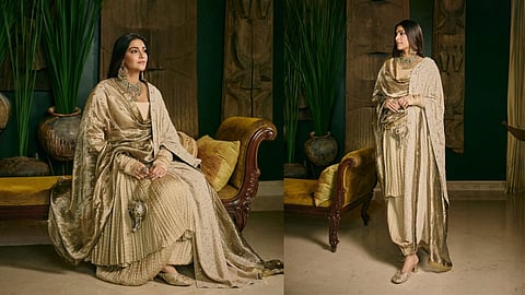 Sonam Kapoor wearing a kurta with balloon pants