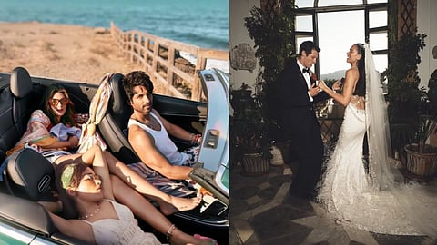 A still from Cocktail 2 and Dua Lipa's wedding celebrations in Sicily