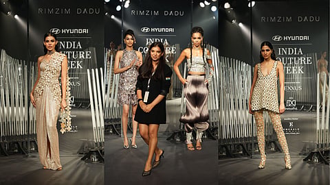 Some looks from the show, and Rimzim Dadu taking a bow after the show