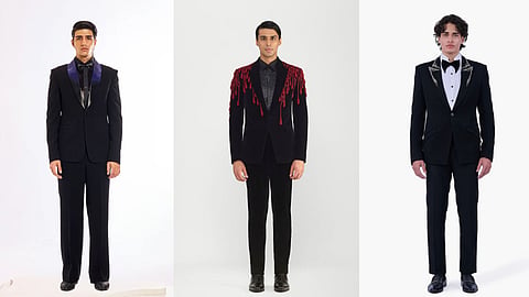 Tuxedos from Rimzim Dadu, Gaurav Gupta, and Amit Aggarwal, and more