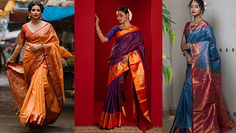 Banarasi Saree, Kanjivaram Silk Saree and Gadwal Saree