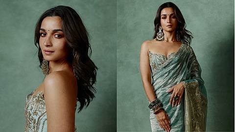 Alia Bhatt’s latest festive beauty look is all about luminous skin, soft brown-and-gold eyes and a peachy pout. Here’s how to recreate her understated glam for your next celebration.