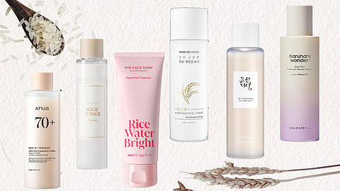 Rice-infused products from K-Beauty brands