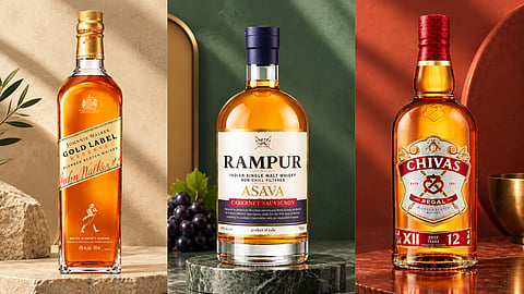 7 Premium Whisky Bottles 