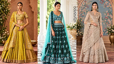 Engagement Day Lehengas