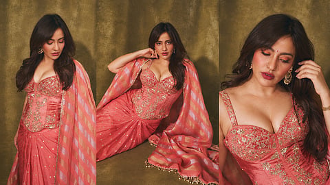 Neha Sharma in a Lovely Pink Dress
