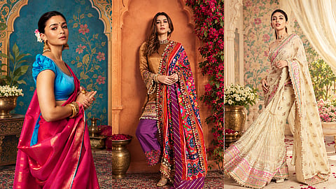 Karwa Chauth Outfit Ideas Inspired by Bollywood Celebrities from Alia Bhatt, Kriti Sanon and Sreeleela