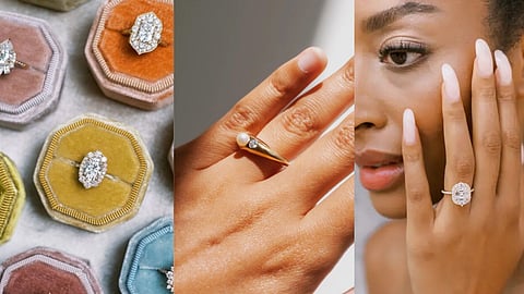 Moissanite engagement rings