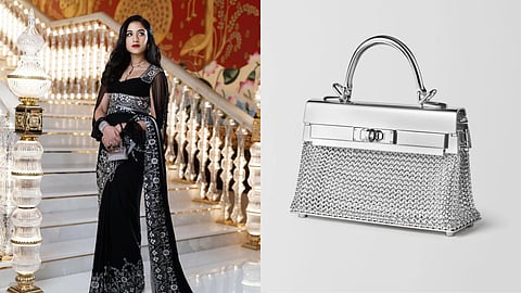 Radhika Ambani with Hermès' Sac Bijou Kelly