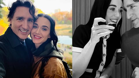 Katy Perry with Justin Trudeau