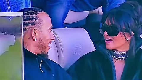 Kim Kardashian and Lewis Hamilton